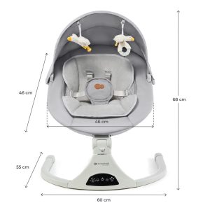 Kinderkraft Električna njihaljka TULSY, Grey - Slika 5