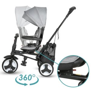COCCOLLE SKLOPIVI TRICIKL SPECTRA PLUS PREMIUM - NEUTRAL GREY - Slika 7