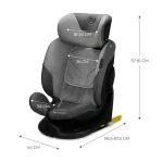 KINDERKRAFT I-FIX I-SIZE AUTOSJEDALICA 0-36 KG ( 40-150 CM ) 360 - SIVA - Slika 5