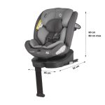 COCCOLLE SIDRA I-SIZE AUTOSJEDALICA 40-150 CM - DIAMOND BLACK - Slika 5