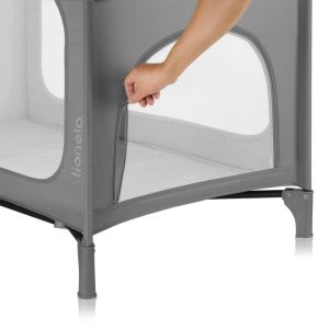 Lionelo Jasmin putni krevetić Easy Fold, Grey Stone - Slika 6