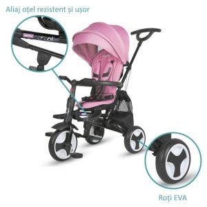 COCCOLLE SKLOPIVI TRICIKL SPECTRA PLUS PREMIUM - ORCHID VIOLET - Slika 7