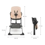 KINDERKRAFT HRANILICA FOLDEE - ROZA - Slika 6