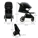 Kinderkraft sportska kolica Mitzy, Ink Black - Slika 6