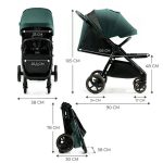Kinderkraft sportska kolica Mitzy, Jade Green - Slika 6