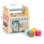 Ecotoys Drvena edukativna kocka Store s bravicama - Slika 7