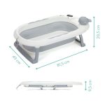 Fillikid sklopiva kadica Beluga s termometrom, white-grey - Slika 7
