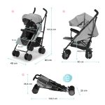 KINDERKRAFT KIŠOBRAN KOLICA SIESTA - ROZA - Slika 7