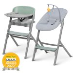 KINDERKRAFT HRANILICA LIVY MASLINASTO ZELENA + NJIHALJKA CALMEE - SIVA - Slika 7