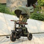 QPLAY RITO DELUXE SKLOPIVI TRICIKL - OLIVE GREEN - Slika 8