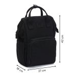 Fillikid torba/ruksak za pelene Barcelona, black - Slika 9
