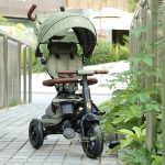 QPLAY RITO DELUXE SKLOPIVI TRICIKL - OLIVE GREEN - Slika 9