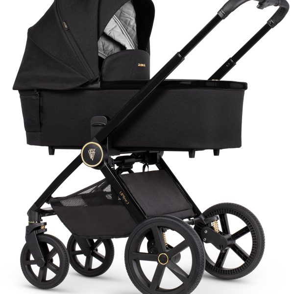 VENICCI UPLINE 2 dječja kolica 2u1 set - BLACK