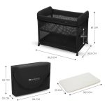 Kinderkraft Putni krevetić Moon Dream, Black - Slika 11