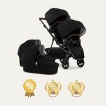 REDSBABY NUVO Twin dječja kolica 2u1 Black, Black B - Slika 12