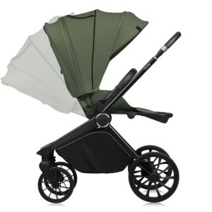 Lionelo dječja kolica Mika Plus 3u1, Green Olive - Slika 13