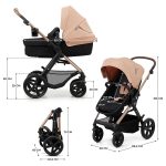 KINDERKRAFT KOLICA MOOV 2 3U1 MINK PRO - SAND BEIGE - Slika 2
