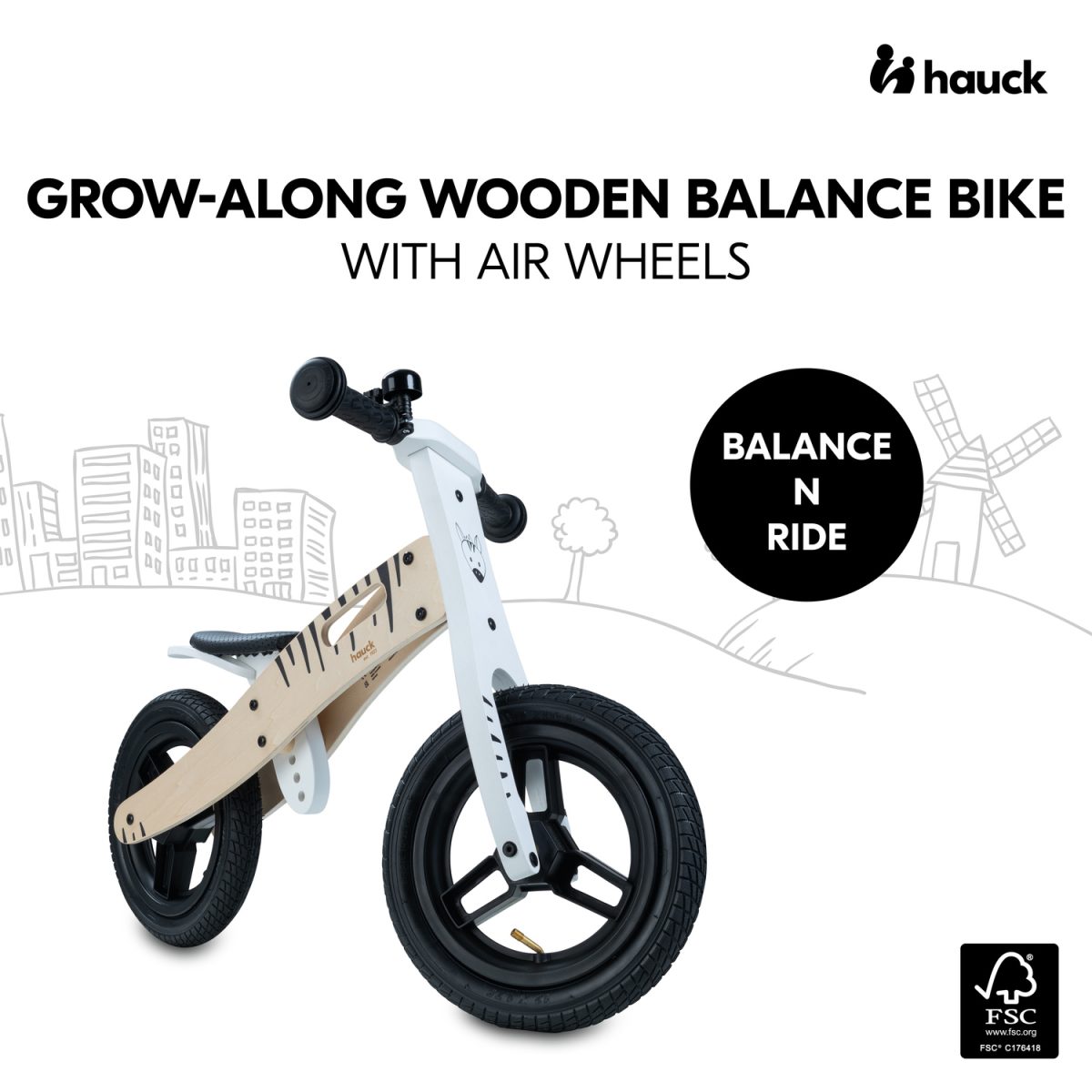 HAUCK BICIKL BEZ PEDALA N RIDE ZEBRA - Slika 9