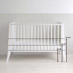 WOODIES KREVETIĆ SLIM COT WHITE - Slika 4