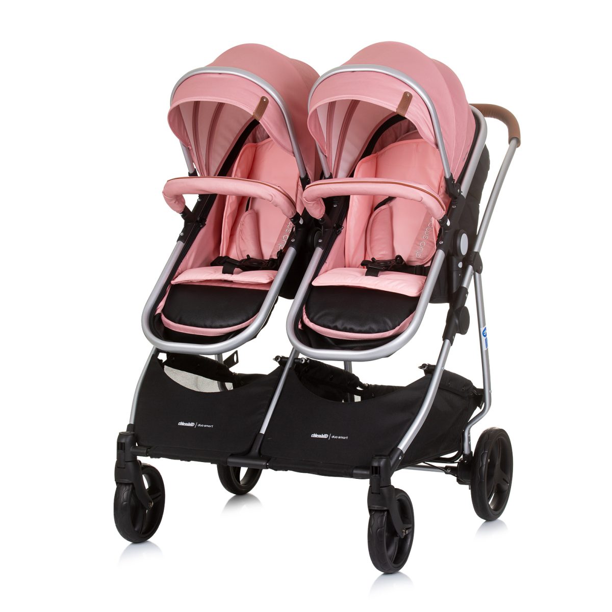 CHIPOLINO DJEČJA KOLICA ZA BLIZANCE ILI DVOJE DJECE DUO SMART - FLAMINGO - Slika 5