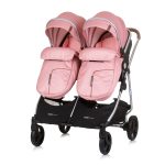 CHIPOLINO DJEČJA KOLICA ZA BLIZANCE ILI DVOJE DJECE DUO SMART - FLAMINGO - Slika 7