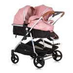 CHIPOLINO DJEČJA KOLICA ZA BLIZANCE ILI DVOJE DJECE DUO SMART - FLAMINGO - Slika 2