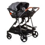 CHIPOLINO DJEČJA KOLICA ZA BLIZANCE ILI DVOJE DJECE DUO SMART - SILVER GREY - Slika 12