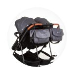 CHIPOLINO DJEČJA KOLICA ZA BLIZANCE ILI DVOJE DJECE DUO SMART - SILVER GREY - Slika 10