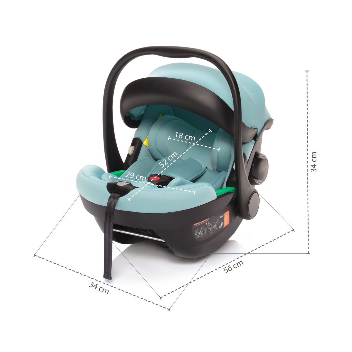 ZOPA AUTOSJEDALICA XM PLUS I-SIZE - AQUATIC GREEN - Slika 7
