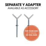 Hauck zaštitna ograda Clear Step 2 Set (75 - 80 cm) + 9 cm produžetak Bijela - Slika 9