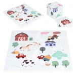 Ecotoys velika Eva pjenasta podloga za djecu Farm 90,5 x 90,5 cm