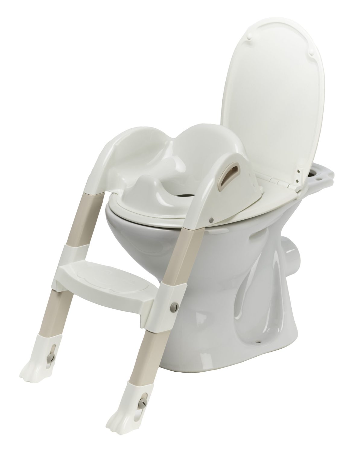 SJEDALICA ZA WC KIDDYLOO THERMOBABY - WHITE/SANDY BROWN - Slika 1