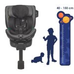 COCCOLLE MAGO I-SIZE AUTOSJEDALICA 0-36 KG ( 40-150 CM ) - JET BLACK - Slika 6
