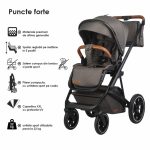 KOLICA 3U1 COCCOLLE NESSIA - ANTRACIT - Slika 24