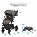 KOLICA 3U1 COCCOLLE NESSIA - ANTRACIT - Slika 25