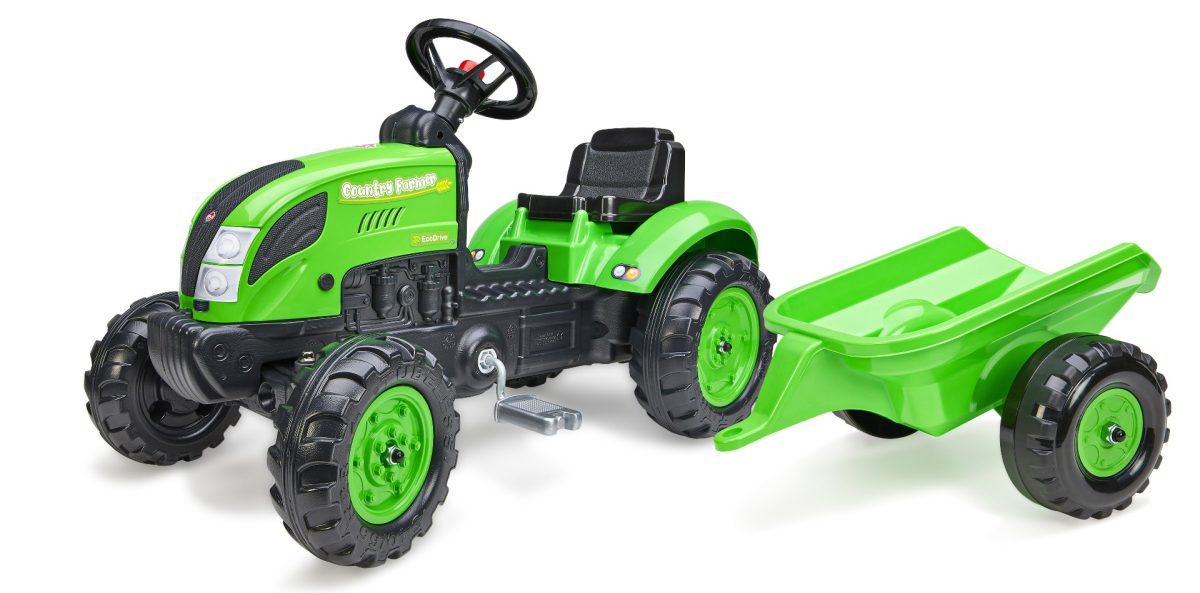 Falk traktor s prikolicom Country Farmer green - Slika 1