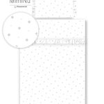 Miminu Posteljina set 2 elem - Bijela sa sivi zvjezdicama