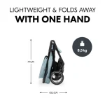 HAUCK KOLICA SHOP N CARE - DUSTY BLUE - Slika 16