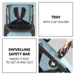 HAUCK KOLICA SHOP N CARE - DUSTY BLUE - Slika 14