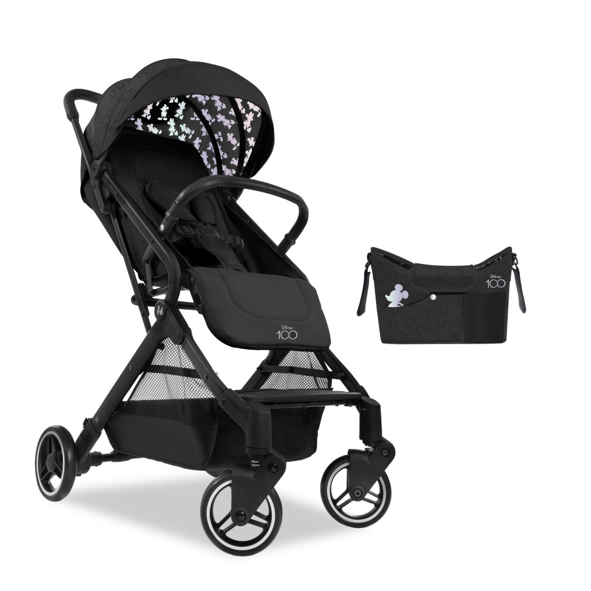 HAUCK KOLICA TRAVEL N CARE SET - DISNEY 100 - BLACK - Slika 1
