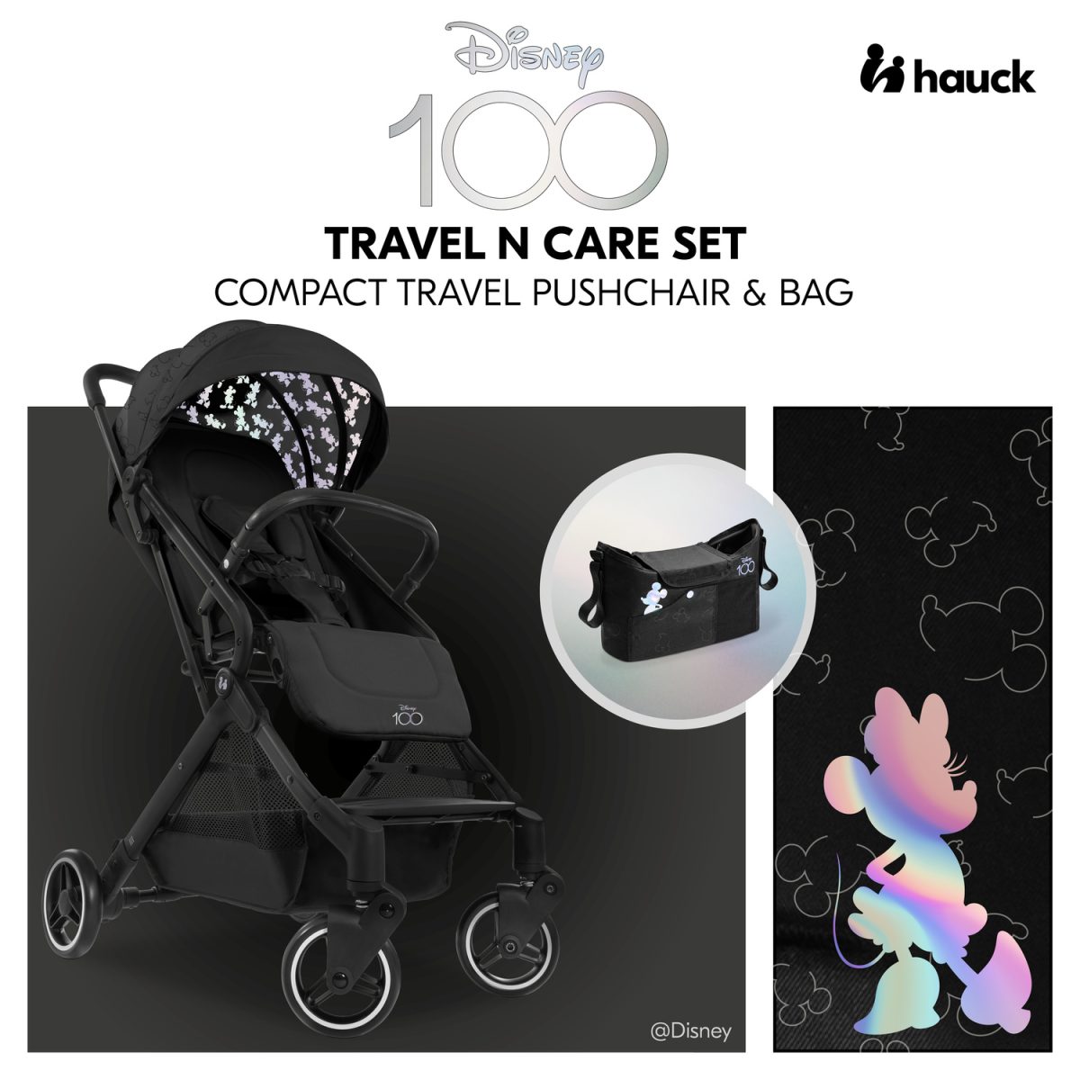 HAUCK KOLICA TRAVEL N CARE SET - DISNEY 100 - BLACK - Slika 35