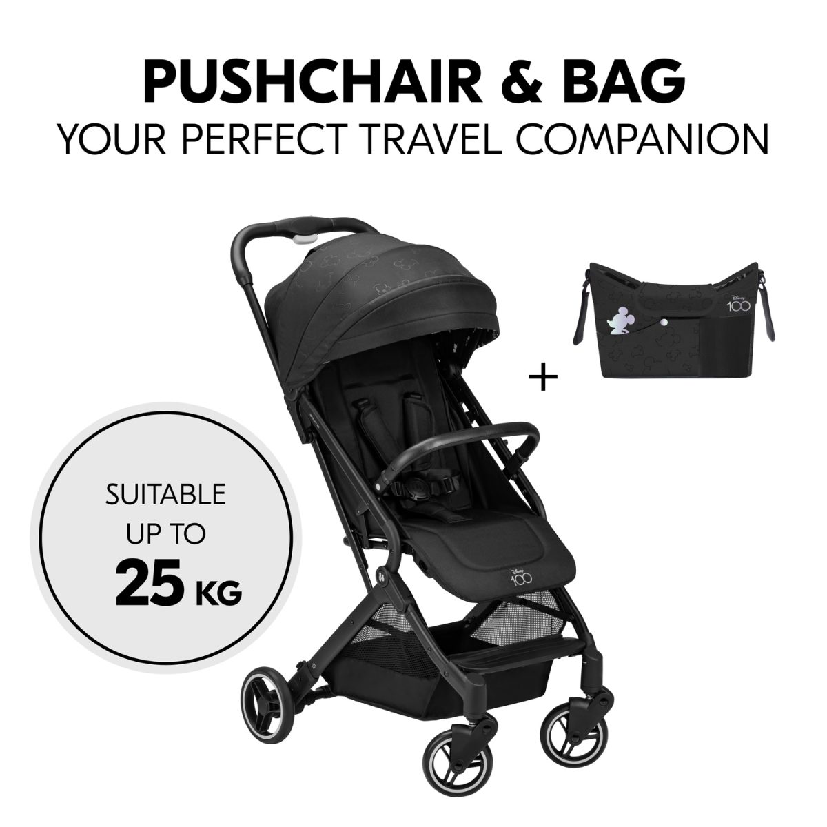 HAUCK KOLICA TRAVEL N CARE SET - DISNEY 100 - BLACK - Slika 28