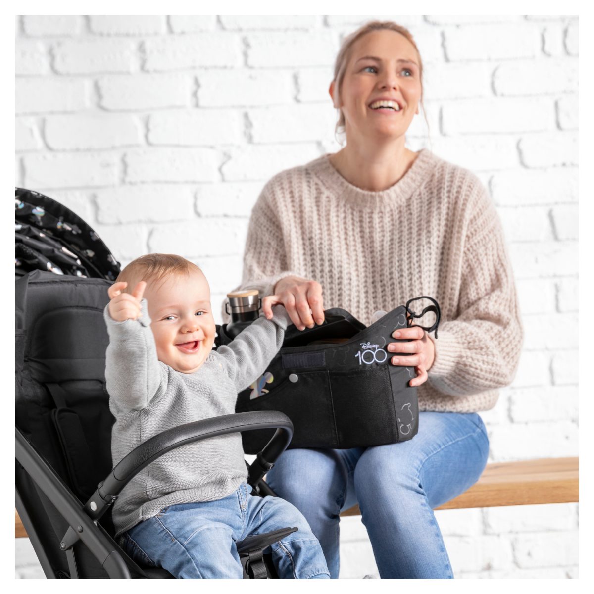 HAUCK KOLICA TRAVEL N CARE SET - DISNEY 100 - BLACK - Slika 7