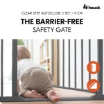 Hauck zaštitna ograda Clear Step 2 Set +9 cm produžetak- Dark Grey - Slika 9