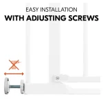 Hauck zaštitna ograda Clear Step 2 Set (75 - 80 cm) + 21 cm produžetak Bijela - Slika 6