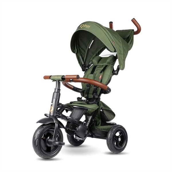 QPLAY RITO DELUXE SKLOPIVI TRICIKL - OLIVE GREEN