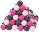 KNORR TOYS LOPTICE ZA BAZEN - CREME/GREY/ROSE