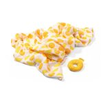 SWADDLES TETRA PELENE BABYONO ZA POVIJANJE + ZVEČKA - NARANČA - Slika 2