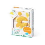 SWADDLES TETRA PELENE BABYONO ZA POVIJANJE + ZVEČKA - NARANČA - Slika 4