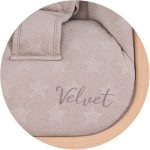 CHIPOLINO LEŽALJKA VELVET - SAND + WOOD - Slika 5